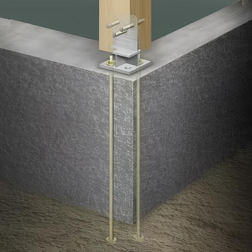 ダイレクトジョイント金物とアンカーボルト