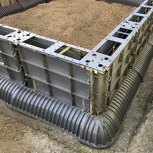 専用鋼製型枠と専用定規